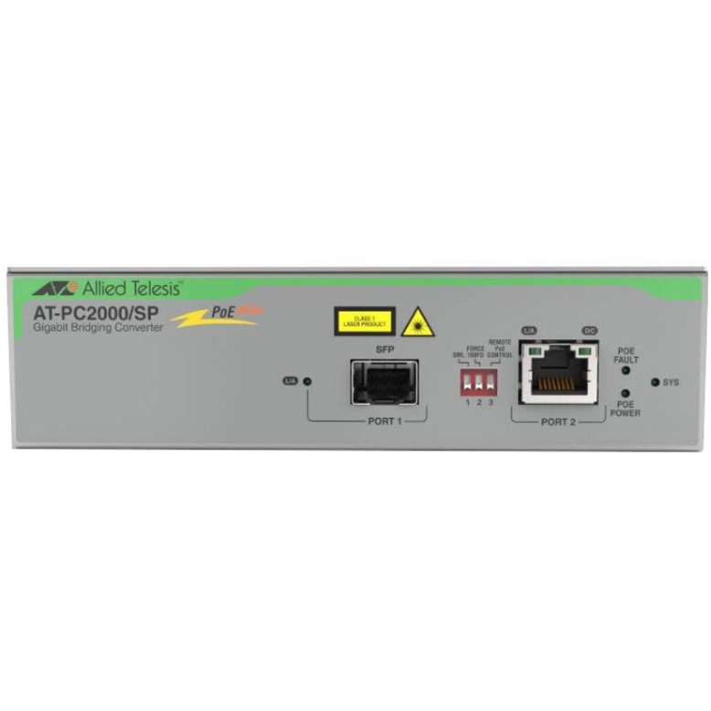 Allied Telesis PoE+ to SFP Switching Media Converter - Thumbnail 4