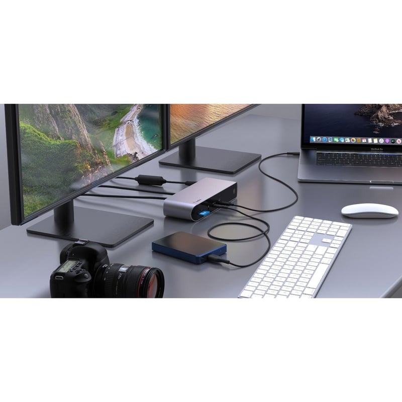 Belkin Thunderbolt 4 Laptop Docking Station - USB C Hub - USB C Docking Station for MacBook & Windows, 90W Power Delivery, Single 8K or Dual 4K Display, w/ Thunderbolt, HDMI, Ethernet, SD and Audio Ports - Thumbnail 4