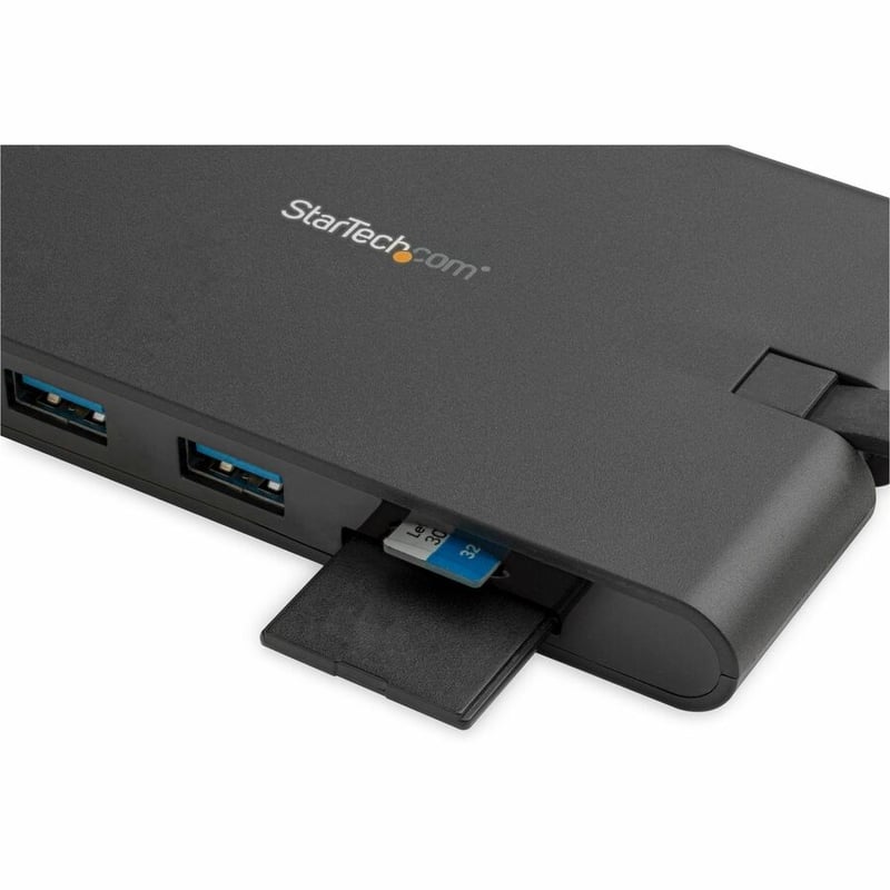 StarTech.com USB C Multiport Adapter - USB Type-C Mini Dock with HDMI 4K or VGA Video - 100W PD Passthrough, 3x USB 3.0, GbE, SD & MicroSD - Thumbnail 2