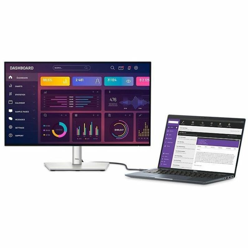 Dell UltraSharp U2424HE 24" Class Full HD LED Monitor - 16:9 - Black