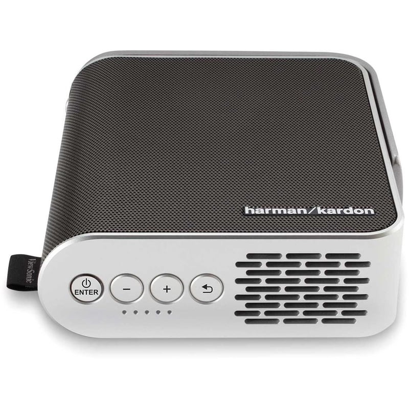 ViewSonic M1+ Portable LED Projector with Auto Keystone, Dual Harman Kardon Bluetooth Speakers and HDMI, USB C, Stream Netflix with Dongle (M1PLUS)