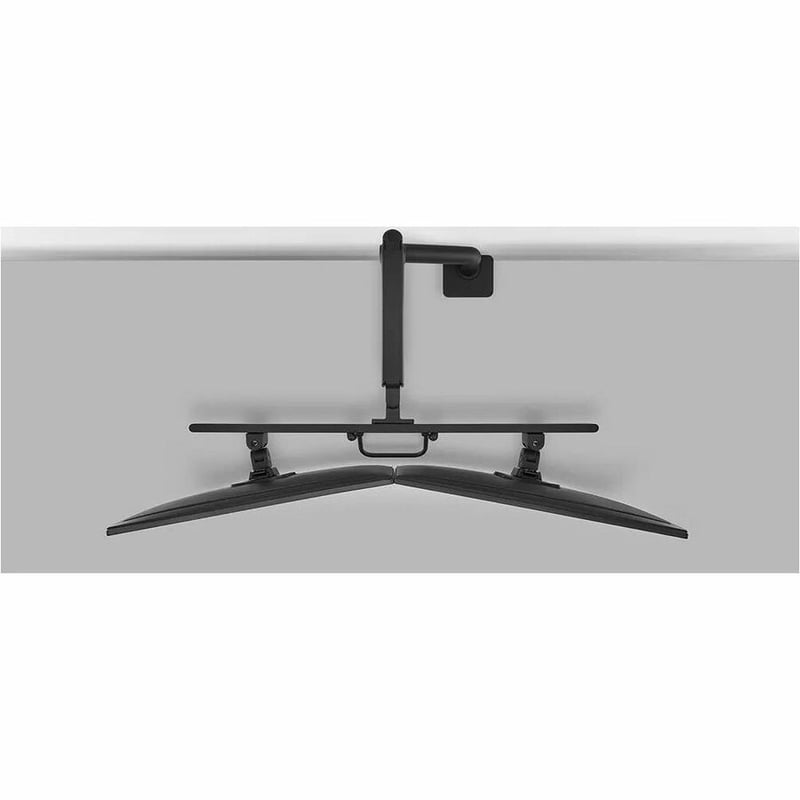 NEXT ONE DESK MOUNT 2 SCREENS CROSSBAR TOPFIX CLAMP/GROMMET BLACK - Thumbnail 5