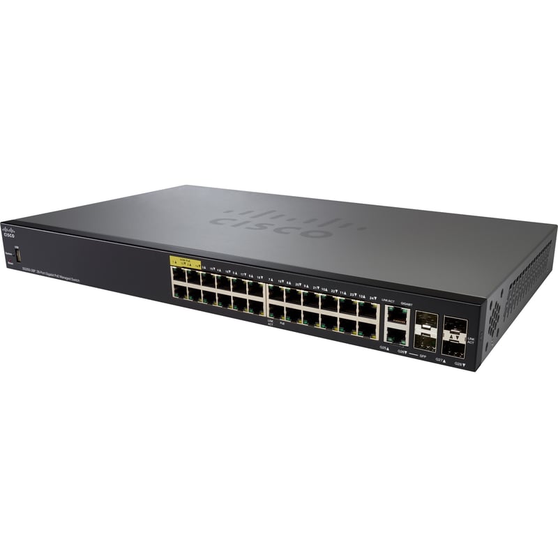 CISCO SG350-28P 28-PORTGIGABITPOEMANAGEDSWITCHREMANUFACTURED - Thumbnail 1