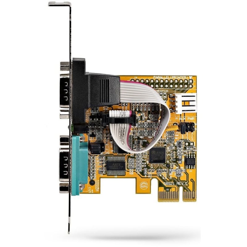 StarTech.com 2-Port PCI Express Serial Card, Dual Port PCIe to RS232 (DB9) Serial Card, 16C1050 UART, COM Retention, Windows & Linux - Thumbnail 5