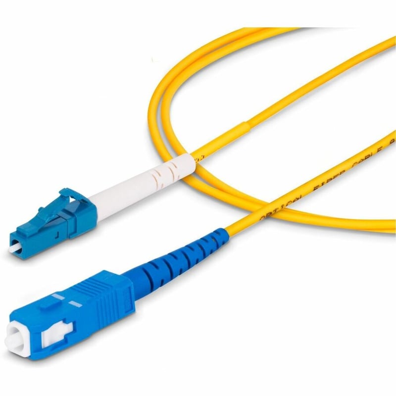 StarTech.com 1m (3.3ft) LC to SC (UPC) OS2 Single Mode Simplex Fiber Optic Cable, 9/125m, 40G/100G, LSZH Fiber Patch Cord - Thumbnail 3