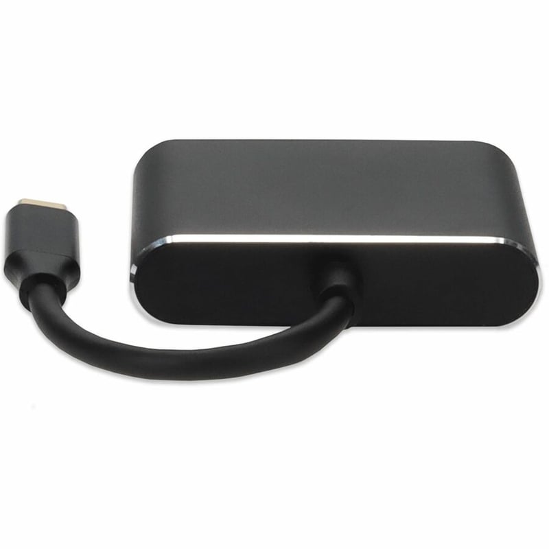 AddOn 7in USB-C Male to HDMI (4K), VGA Female Hub with Aluminum Housing - Thumbnail 4