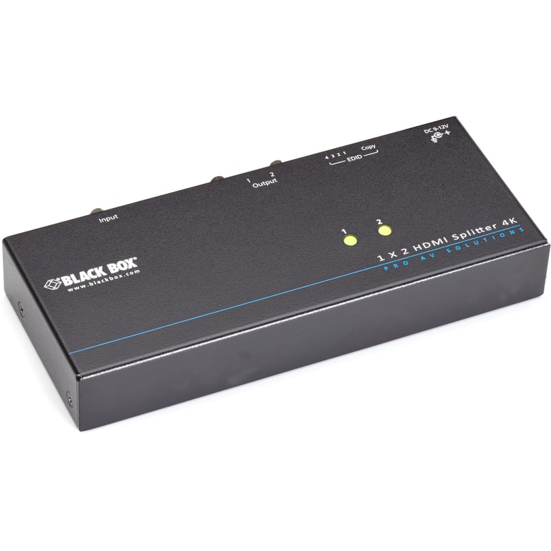 Black Box 4K HDMI Splitter - 1 x 2 - Thumbnail 1