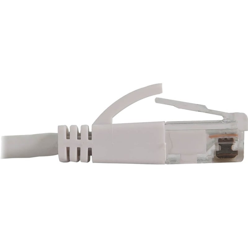Eaton Tripp Lite Series Cat6a 10G Snagless Molded Slim UTP Ethernet Cable (RJ45 M/M), PoE, White, 1 ft. (0.3 m) - Thumbnail 4