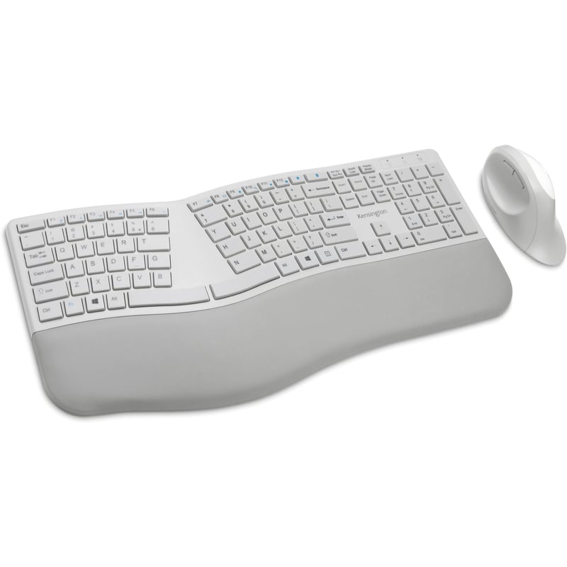 Kensington Pro Fit Ergo Wireless Keyboard and Mouse-Gray - Thumbnail 1