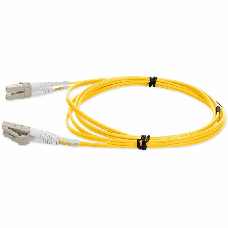 AddOn 8m LC to LC Yellow OM1 Duplex OFNR (Riser-Rated) TAA MMF Fiber Patch Cable - Thumbnail 2