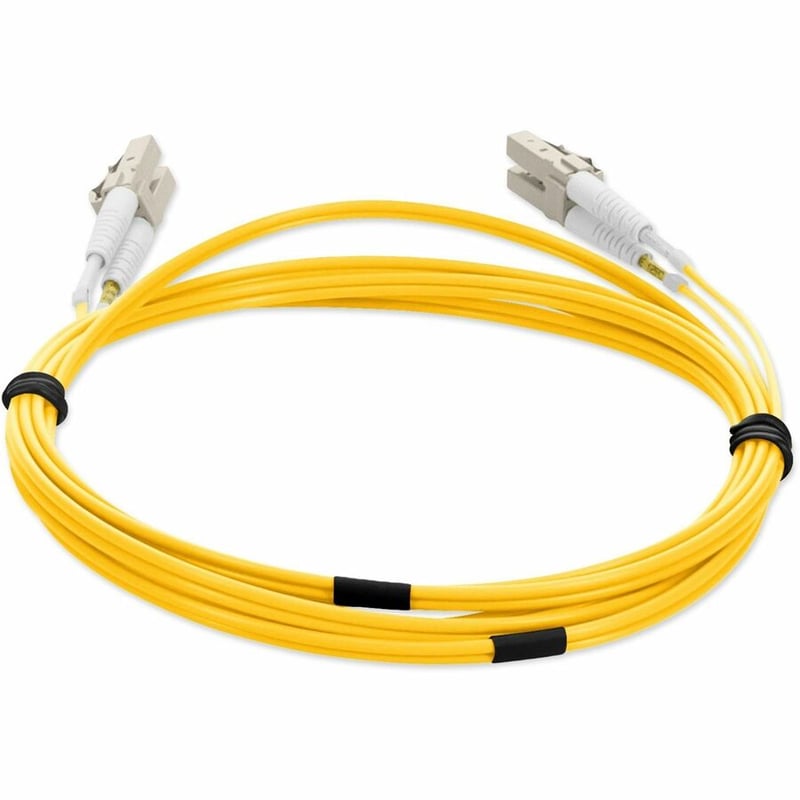 AddOn 2m LC to LC Yellow OM1 Duplex OFNR (Riser-Rated) TAA MMF Fiber Patch Cable - Thumbnail 4