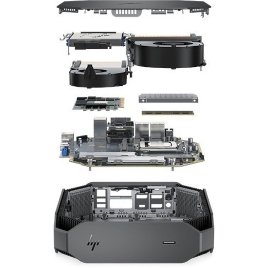 HP Z2 Mini G5 Workstation - 1 x Intel Core i9 10th Gen i9-10900 - 32 GB - 512 GB SSD - Mini PC - Thumbnail 4