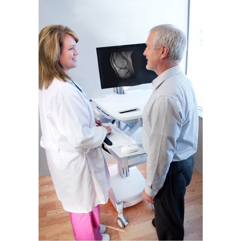Ergotron StyleView Laptop Cart, SLA Powered, 2 Drawers - Thumbnail 2