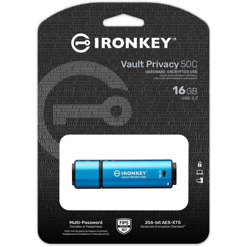 Kingston Vault Privacy 50 Series 16GB USB 3.2 (Gen 1) Type C Flash Drive - Thumbnail 4