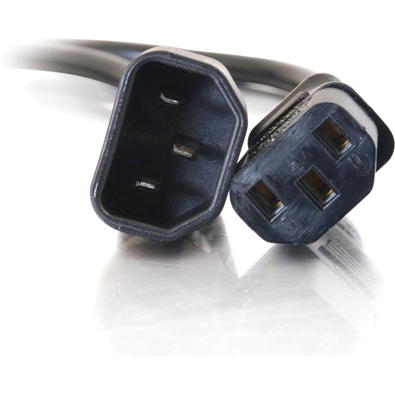C2G 15ft 18 AWG Computer Power Extension Cord (IEC320C14 to IEC320C13) - Thumbnail 4