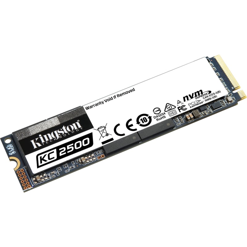 Kingston KC2500 500 GB Solid State Drive - M.2 2280 Internal - PCI Express NVMe (PCI Express NVMe 3.0 x4) - Thumbnail 1