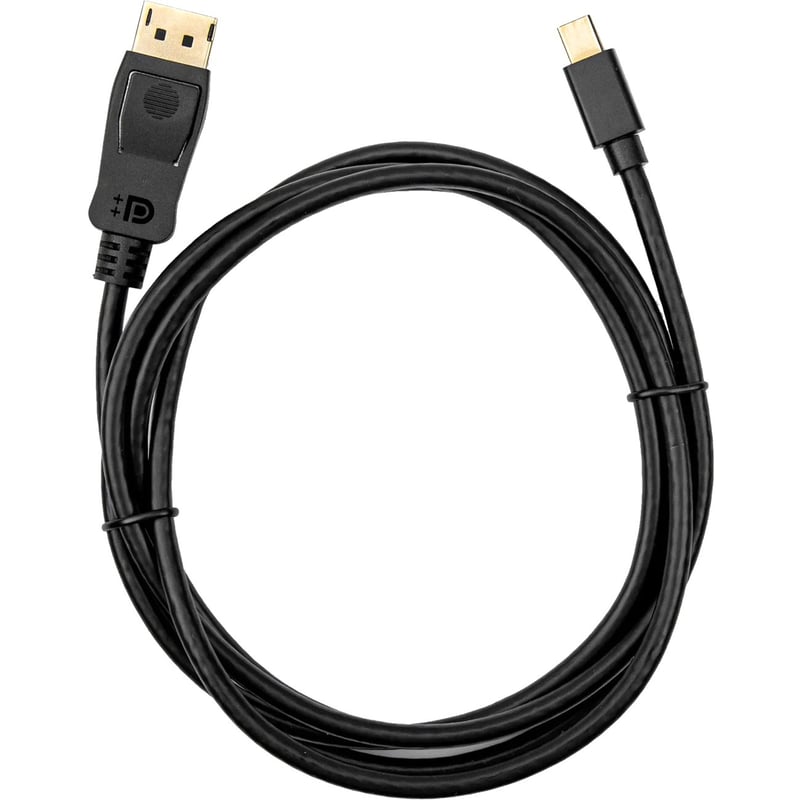 Rocstor premium 6ft (2m) Mini DisplayPort 1.2v to DisplayPort Cable M/M - 4K - mini DisplayPort to Displayport for Ultrabook, Projector, Desktop Computer DisplayPort supports 4Kx2K Resolution at 60Hz - 6 ft Mini DP to DP Cable - 6ft Mini DisplayPort to - Thumbnail 1