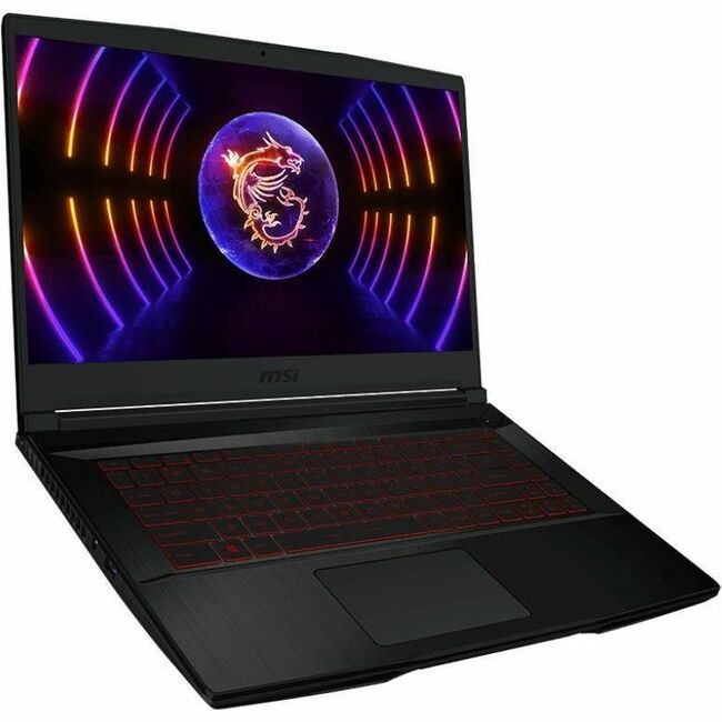 MSI Thin GF63 Thin GF63 12VE-437US 15.6" Gaming Notebook - Full HD - 1920 x 1080 - Intel Core i5 12th Gen i5-12450H Octa-core (8 Core) 1.30 GHz - 8 GB Total RAM - 512 GB SSD - Black - Thumbnail 1