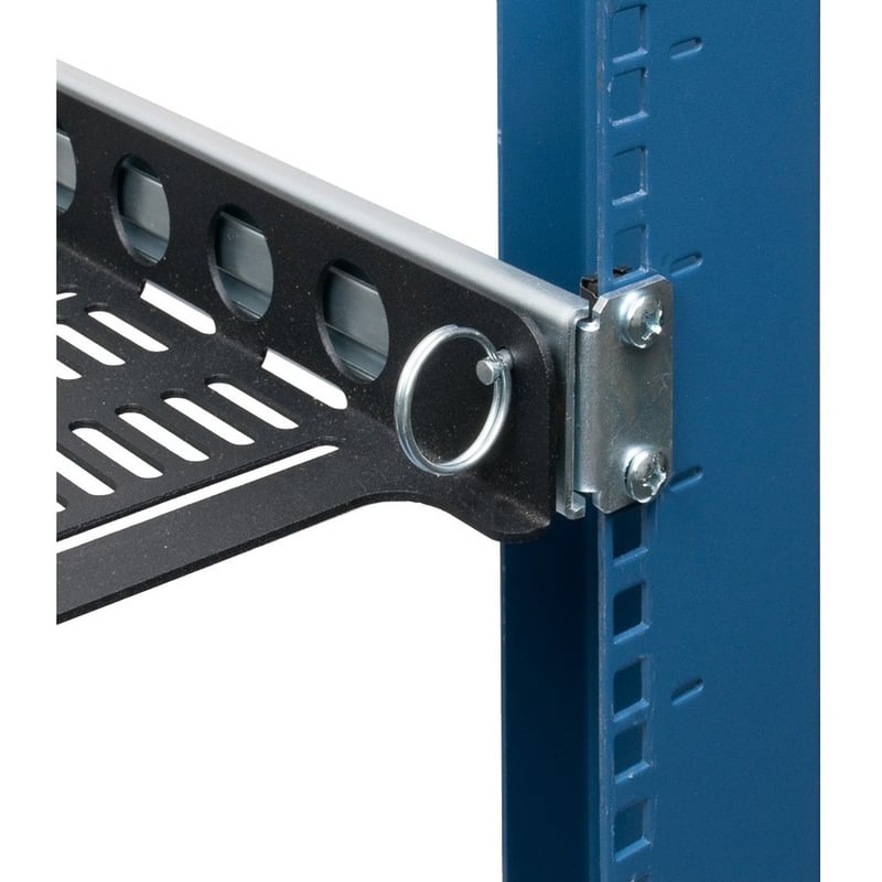 Rack Solutions 1U Dry Sliding Seismic Transport Shelf 24in Depth with Cable Management Arm - Thumbnail 4