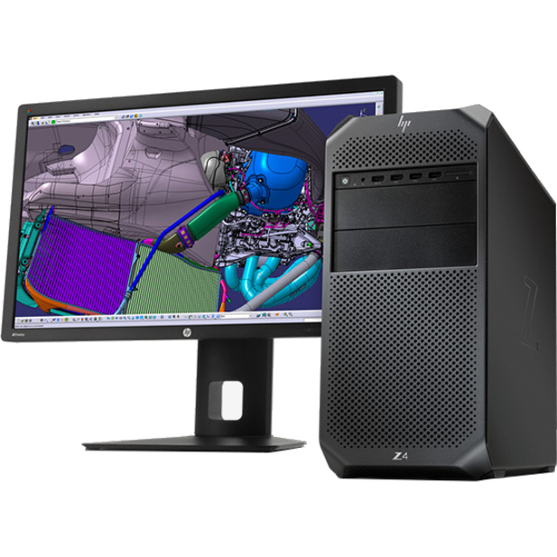 HP Z4 G4 Workstation - 1 x Intel Xeon W-2102 - 8 GB - Mini-tower - Black