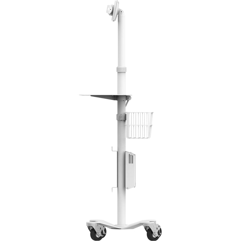 Compulocks Universal Tablet Cling Medical Rolling Kiosk White - Thumbnail 4
