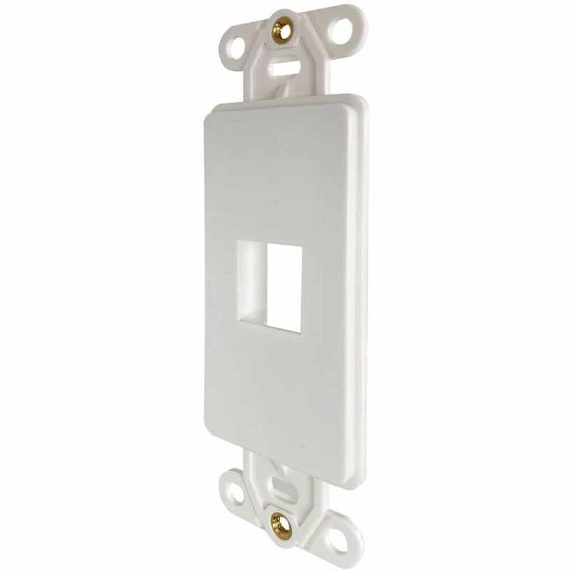Eaton Tripp Lite Series Safe-IT 1-Port Antibacterial Wall-Mount Insert, Decora Style, Vertical, Ivory, TAA - Thumbnail 3