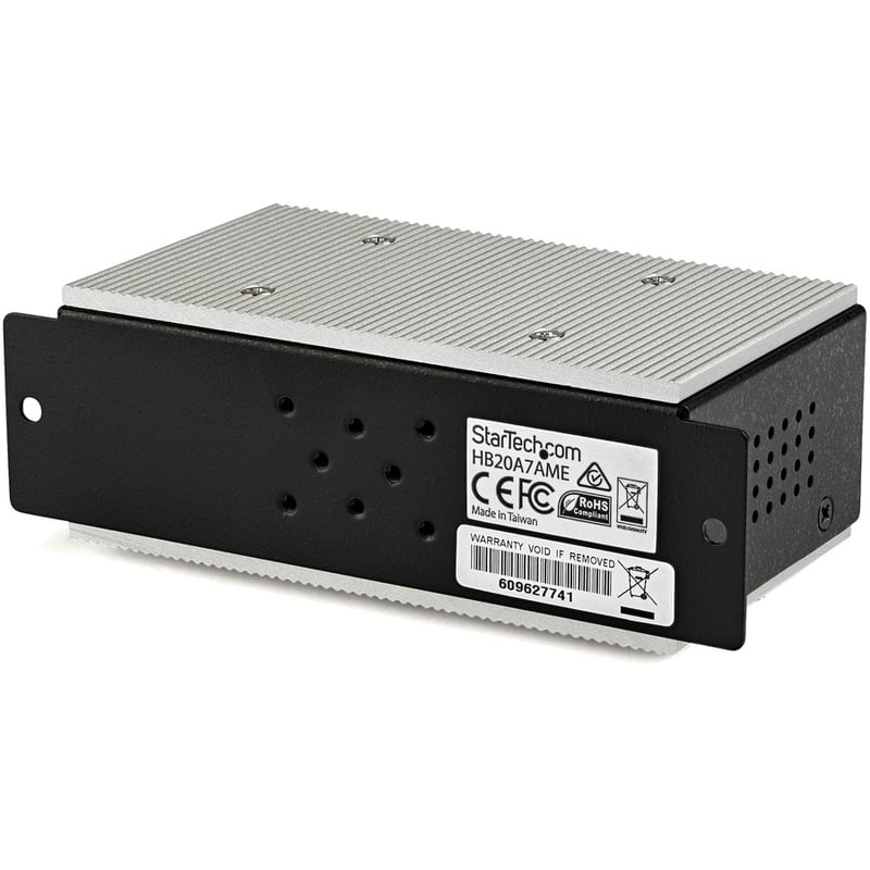 StarTech.com 7 Port USB 2.0 Hub - Metal Industrial USB Hub (USB-A to 7 USB-A) - Mountable, ESD/Surge Protection - Extended Operating Temp - Thumbnail 2