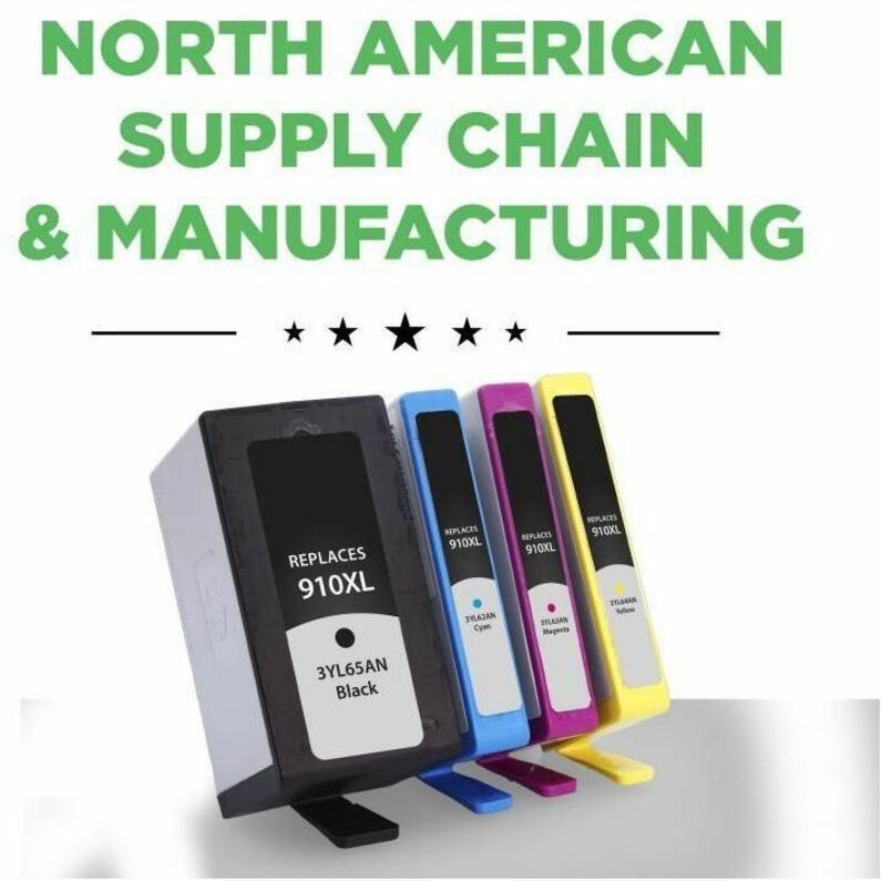 Clover Imaging Remanufactured High Yield Black, Cyan, Magenta, Yellow Ink Cartridges for HP 910XL 4-Pack - Thumbnail 2