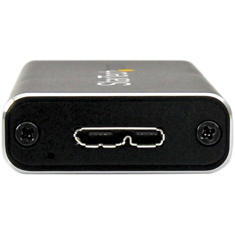 StarTech.com M.2 SSD Enclosure for M.2 SATA SSDs - USB 3.0 (5Gbps) with UASP - External M.2 SSD Enclosure - Aluminum - Thumbnail 2