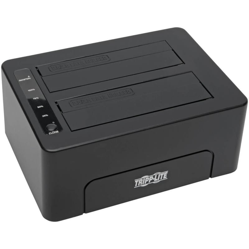 Tripp Lite by Eaton USB 3.0 SuperSpeed to Dual SATA External Hard Drive Docking Station with Cloning for 2.5 in./3.5 in. HDD - Thumbnail 1