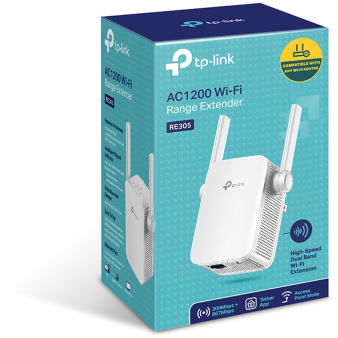 TP-Link RE305 - Dual Band IEEE 802.11ac 1.17 Gbit/s Wireless Range Extender - Thumbnail 5