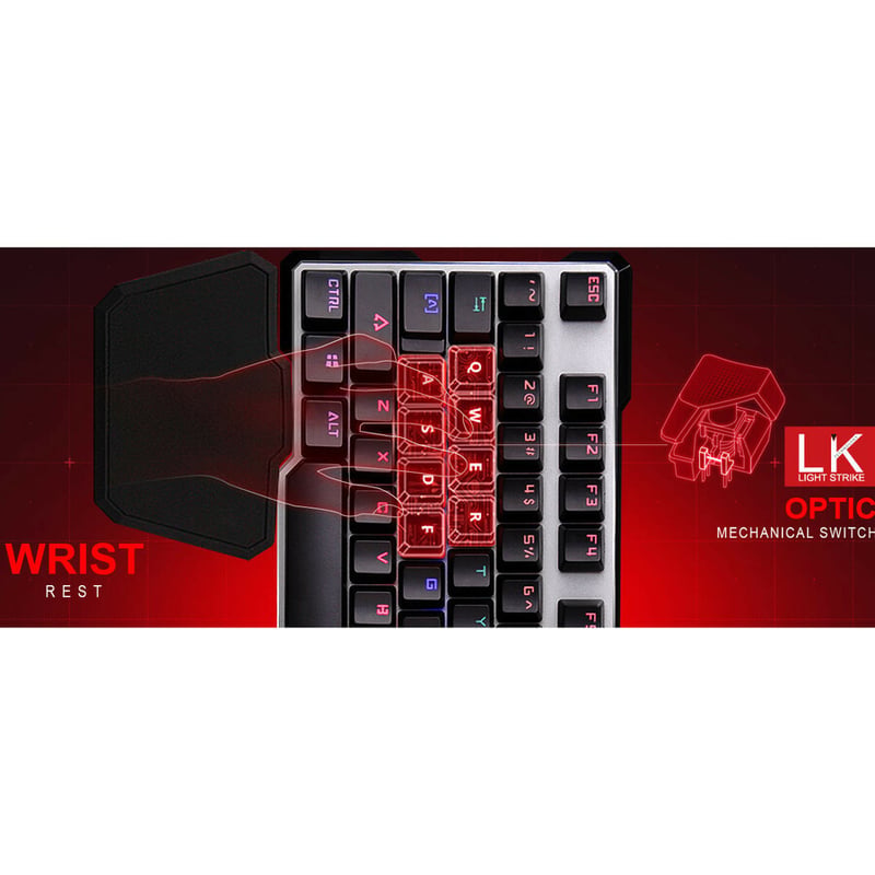 Bloody Gaming Optical Mechanical Gaming Keyboard, Backlit Adjustable - Thumbnail 4