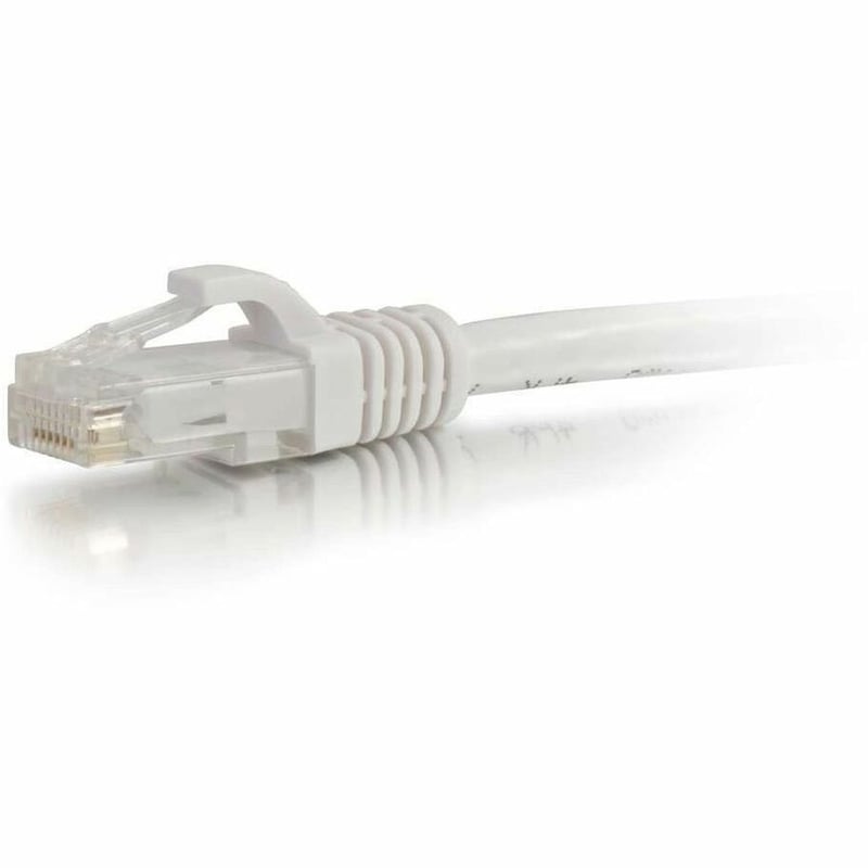 Quiktron 5Ft Q-Series Cat6A Snagless (UTP) Ethernet Network Patch Cable, CM Rated - White - Thumbnail 2