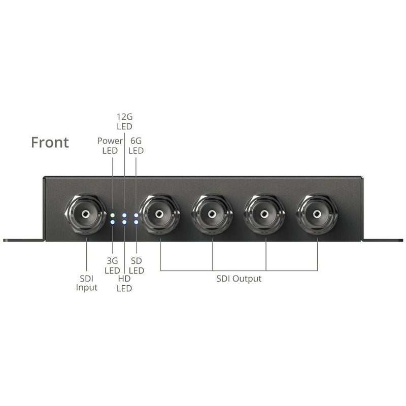 SIIG 1x8 12G SDI Distribution Amplifier - 70M - Thumbnail 3