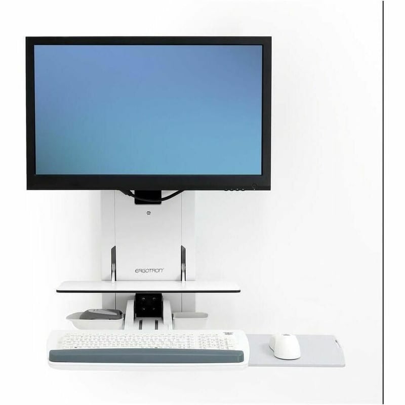 Ergotron StyleView Lift for Monitor, Keyboard, Mouse, Scanner - White - Thumbnail 4