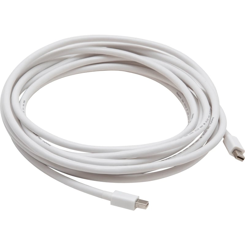 SYBA Multimedia Mini DisplayPort v1.2 to Mini DisplayPort 1.2 Cable, Male to Male - White - Thumbnail 1