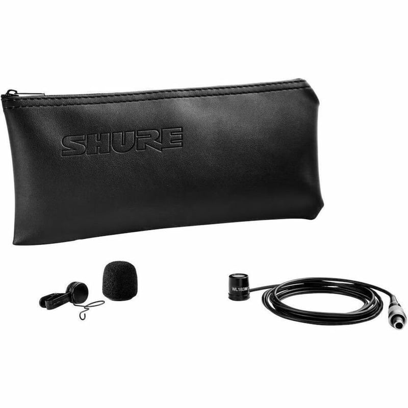 SHURE WL183MB/O-TQG CONDENSER LAVALIER MICROPHONE - Thumbnail 3