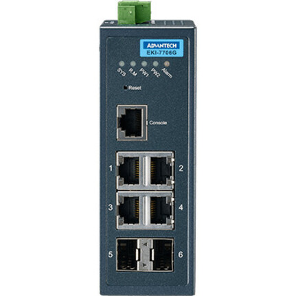 Advantech 4GE+2G SFP Managed Ethernet Switch - Thumbnail 2
