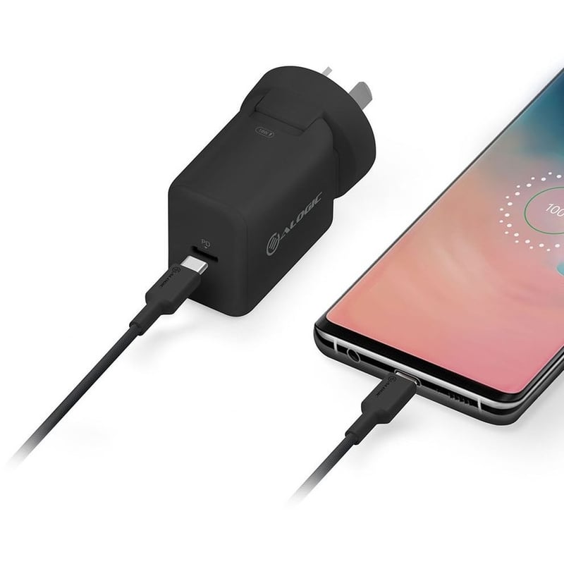 ALOGIC Elements PRO USB-C to USB-C cable - Male to Male - 2m - USB 2.0 - 5A - 480Mbps OD: 4.0 - Black - Thumbnail 5