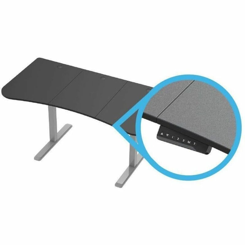 SIT-STAND DESK, FRAME ONLY, 1-MOTOR, GRAY - Thumbnail 2