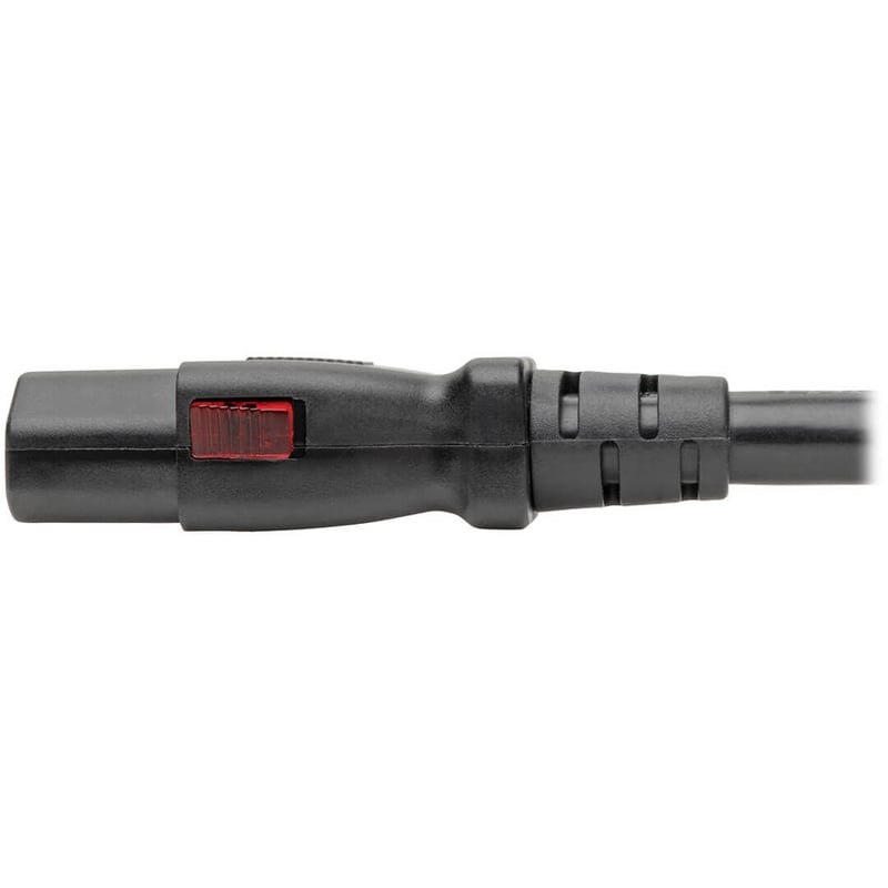 Eaton Tripp Lite Series Computer Power Cord, NEMA 5-15P to Locking C13 - Heavy-Duty, 15A, 125V, 14 AWG, 6 ft. (1.83 m), Black - Thumbnail 4