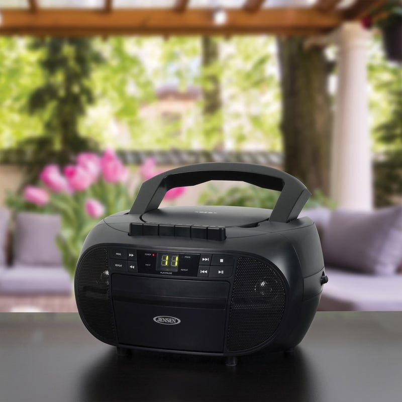JENSEN CD-550 Portable Stereo Cassette Recorder & CD Player with AM/FM Radio - Thumbnail 5