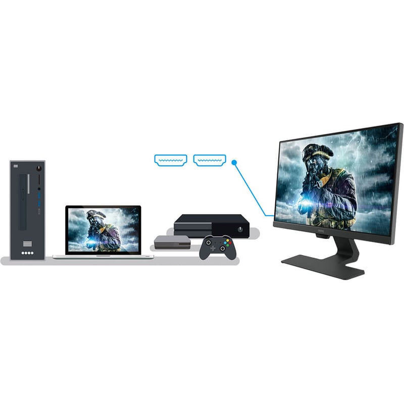 BenQ GW2283 Full HD LCD Monitor - 16:9 - Black - Thumbnail 3