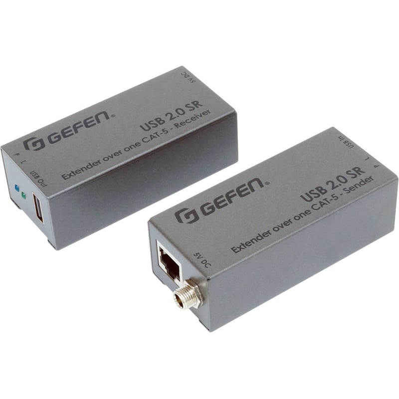Gefen USB 2.0 SR Extender Over One CAT-5 Cable - Thumbnail 1