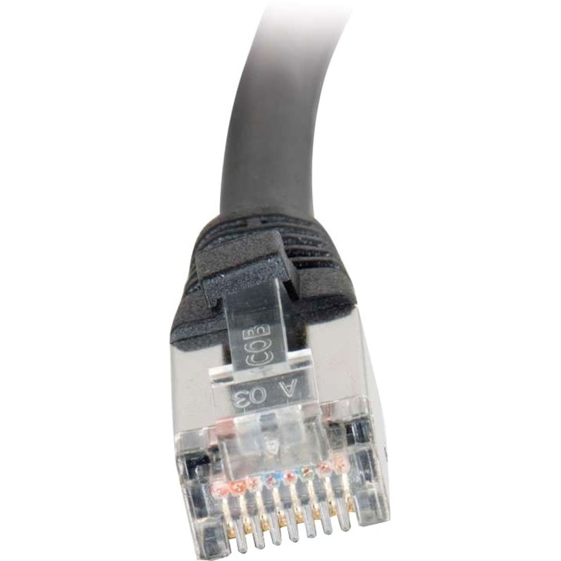 14FT CAT5E MOLDED STP CABLE-BLK - Thumbnail 3