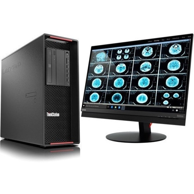 Lenovo ThinkStation P720 30BA00K5US Workstation - 2 Xeon Silver 4208 - vPro Technology - 32 GB - 1 TB SSD - Tower - Thumbnail 3