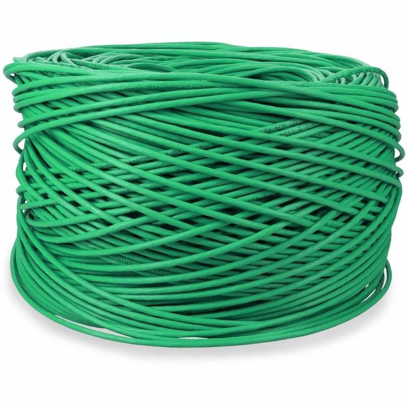 AddOn 1000ft Non-Terminated Green CAT 5E PVC Bulk Cable - Thumbnail 3