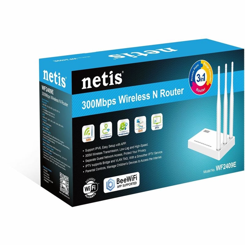 WIRELESS N300 SPEED, 3 FIXED ANTENNA INCREASE WIRELESS RANGE, ACCESS POINT, ROUT - Thumbnail 2