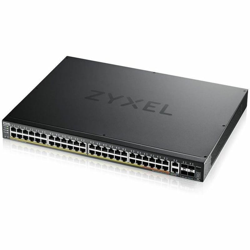ZYXEL XGS2220-54FP 48-Port Gigabit L3 Managed and Nebula Pro Cloud Managed Switch | 40 PoE+ / 10 PoE++ Ports at 960W with 4 SFP+ 10G Uplinks and 2 10G Ethernet Ports - Thumbnail 4