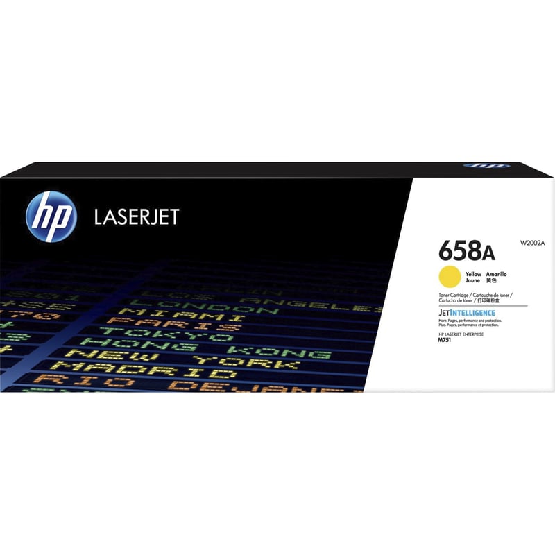 HP 658A (W2002A) Original Standard Yield Laser Toner Cartridge - Yellow - 1 Each - Thumbnail 1